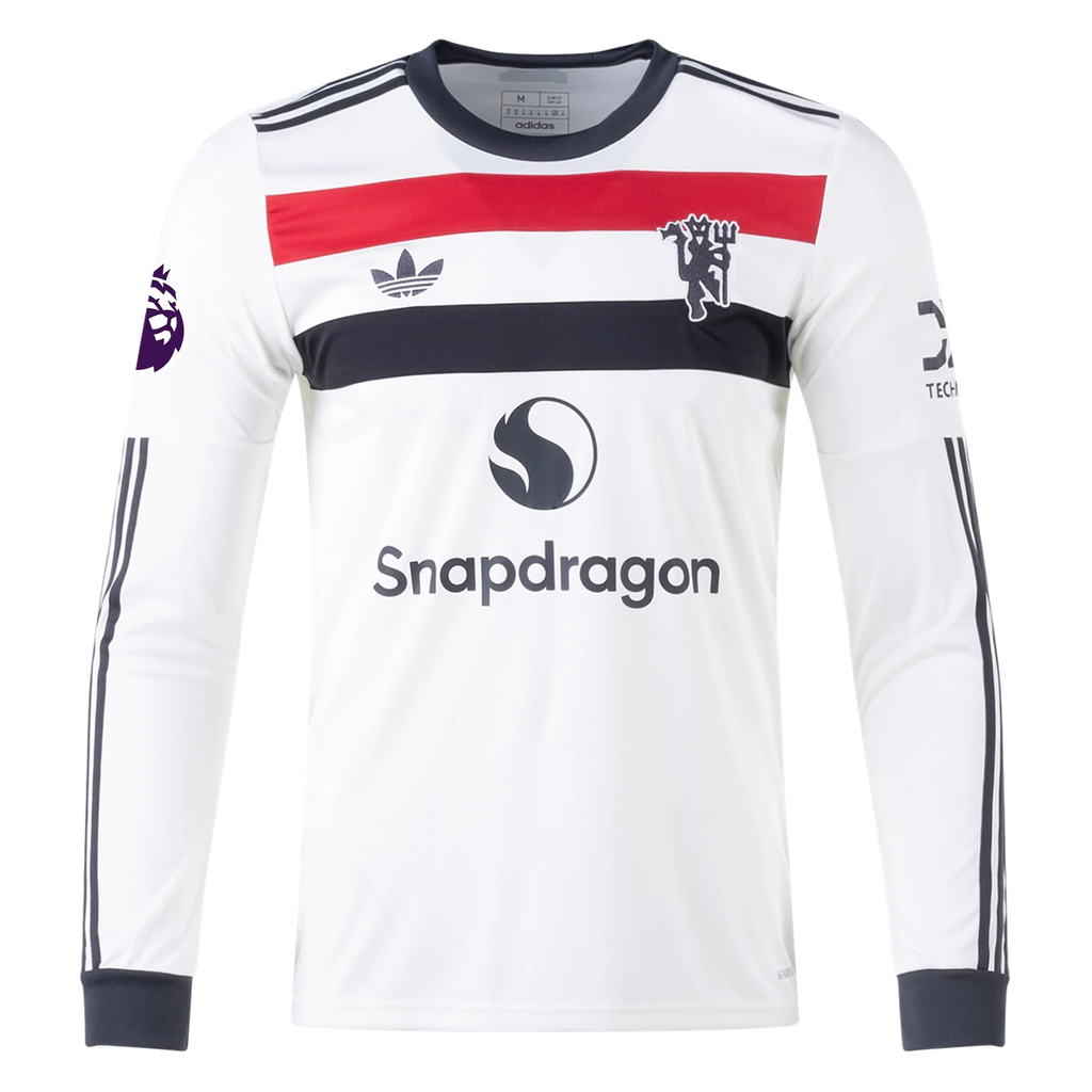 adidas Manchester United Antony Third Long Sleeve Jersey w/ EPL Patch 24/25 (Off White)