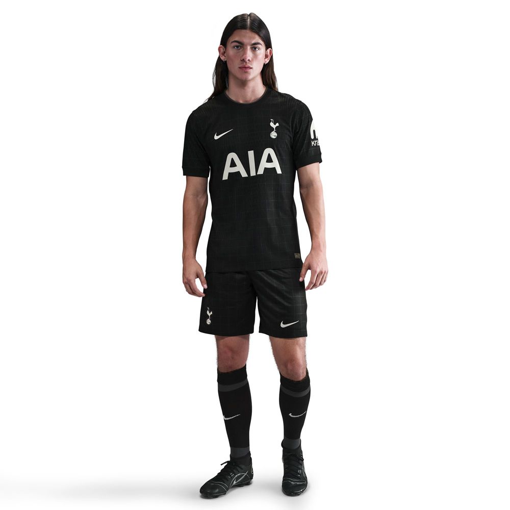 Nike Gray Tottenham Hotspur Authentic Away Jersey 25/26 w/ EPL Patch (Black/Iron)