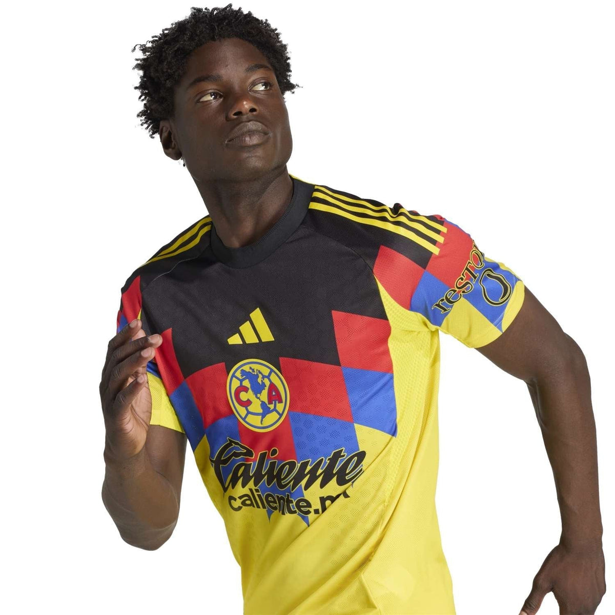 adidas L. Malagon Men's Club America 25/26 Authentic Home Jersey (Yellow)