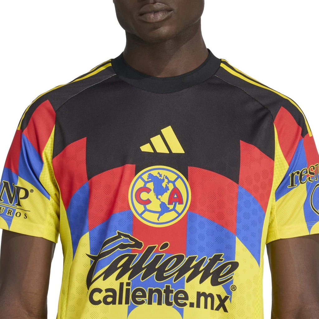 adidas R. Juarez Men's Club America 25/26 Authentic Home Jersey (Yellow)