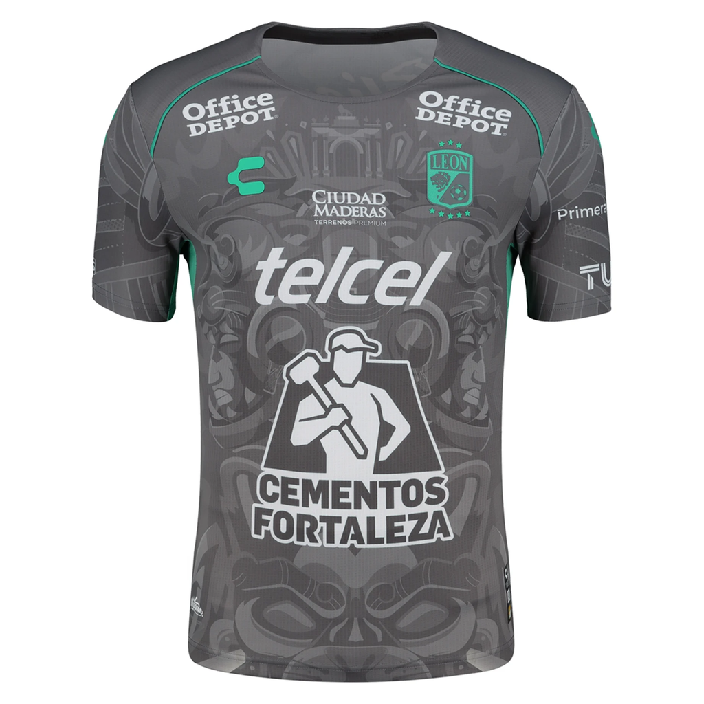 Charly Andres Guardado Leon Third Jersey 24/25 (Grey/Green)