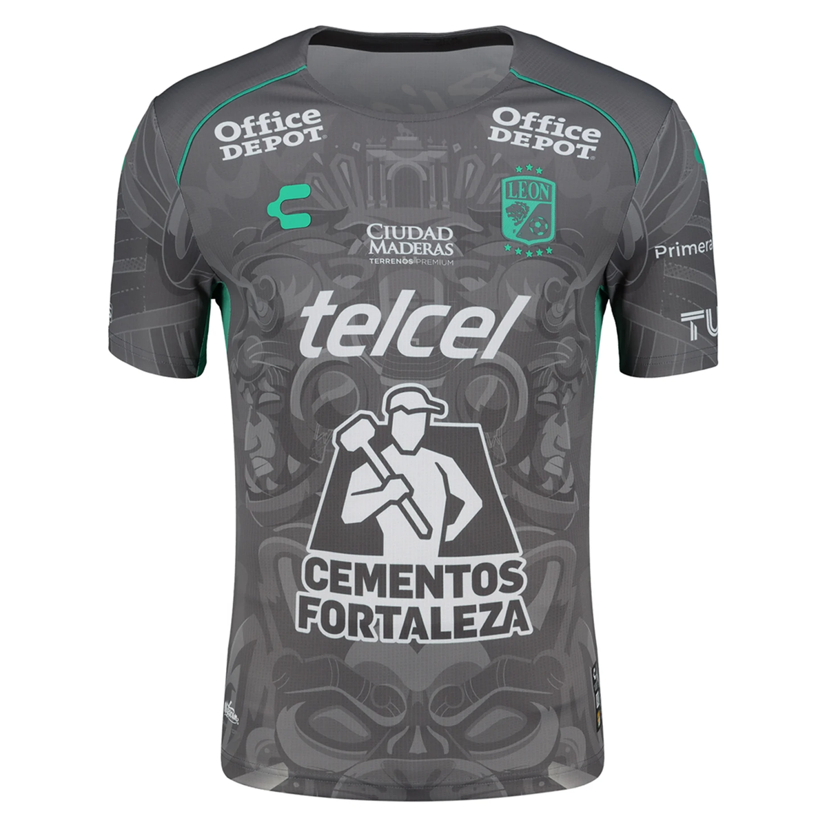 Charly Andres Guardado Leon Third Jersey 24/25 (Grey/Green)