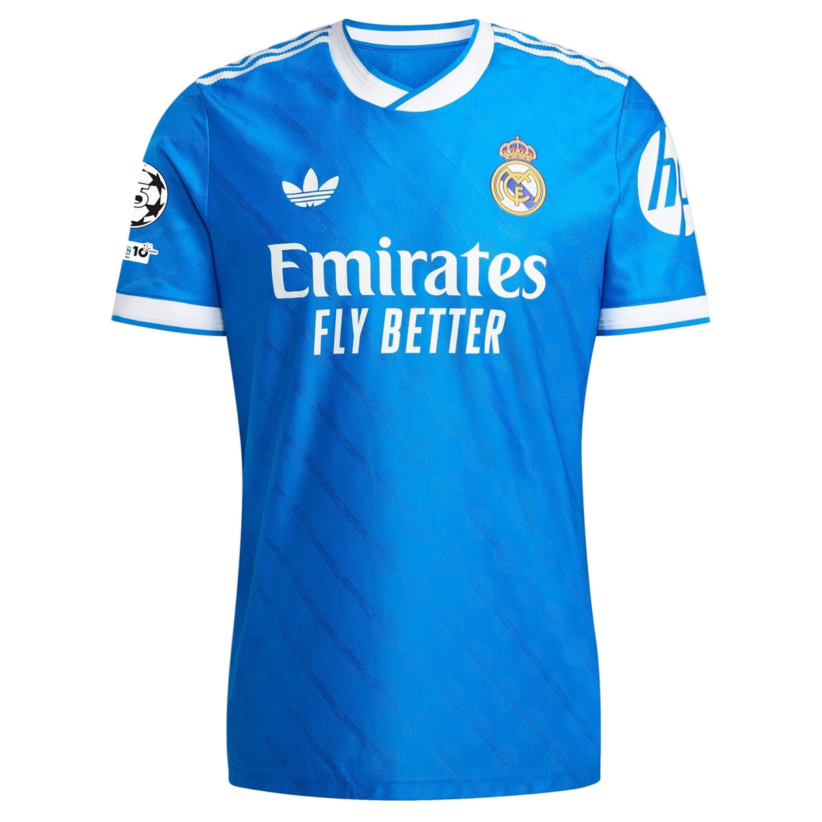adidas Men's F. Mendy Real Madrid 25/26 Authentic Third Jersey w/ Champions League Patches (Blue)