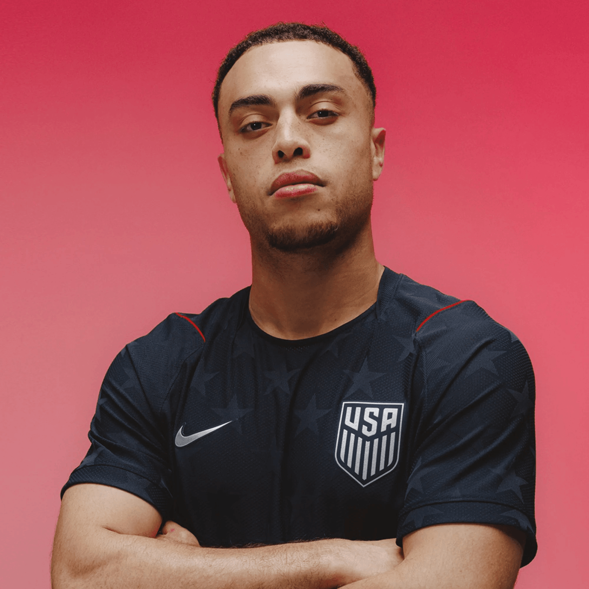 Nike Men's Musah United States Match Authentic Away Jersey 2026 (Dark Obsidian/Pure Platinum)