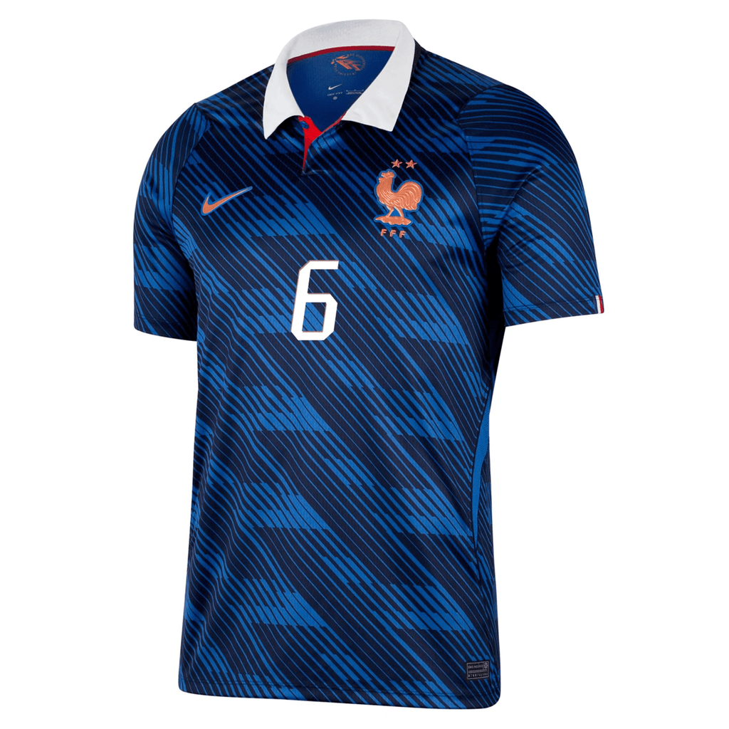 Nike Men's France Eduardo Camavinga Home Stadium Jersey 2026 (Game Royal/Metallic Copper)