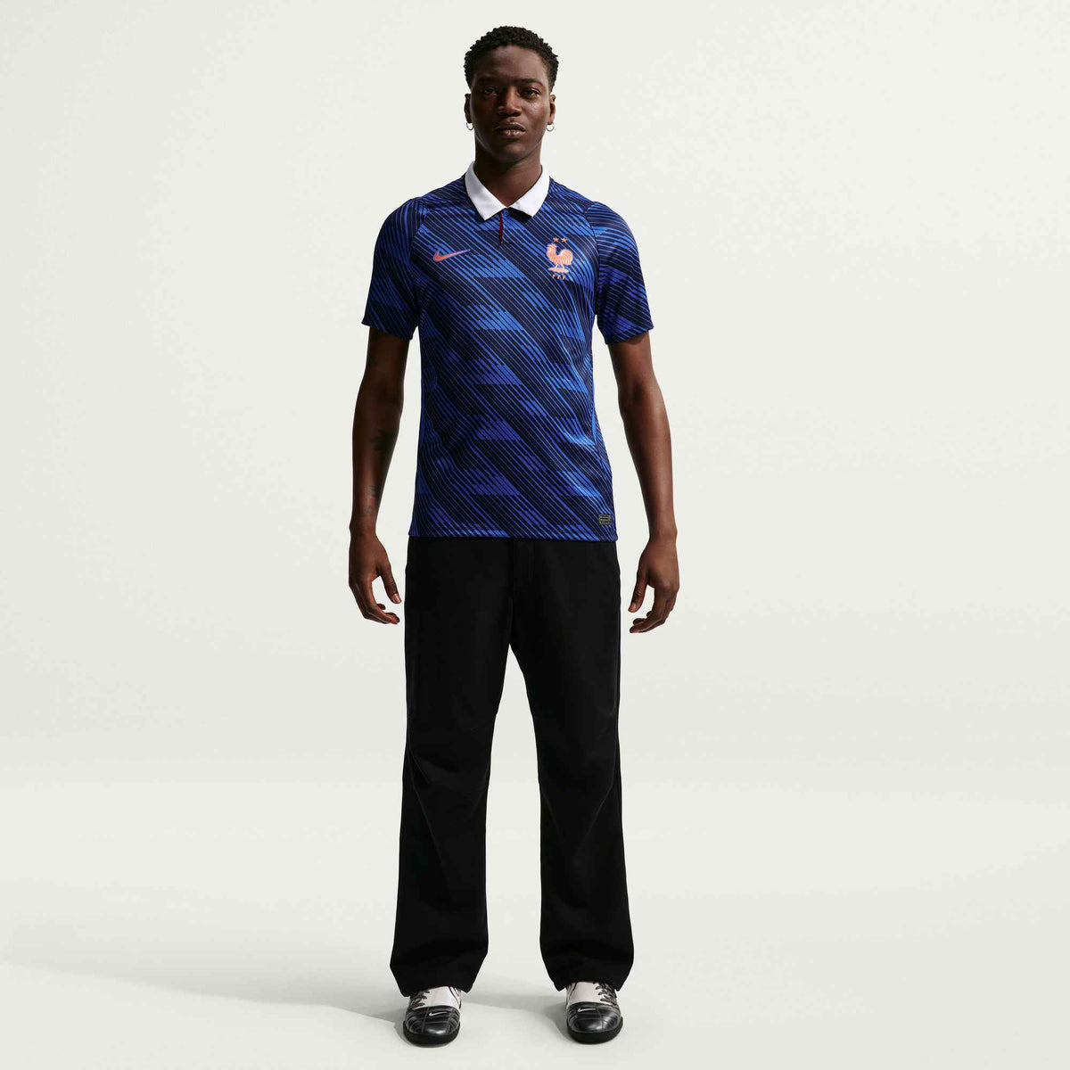 Nike Men's France Kylian Mbappe Home Stadium Jersey 2026 (Game Royal/Metallic Copper)