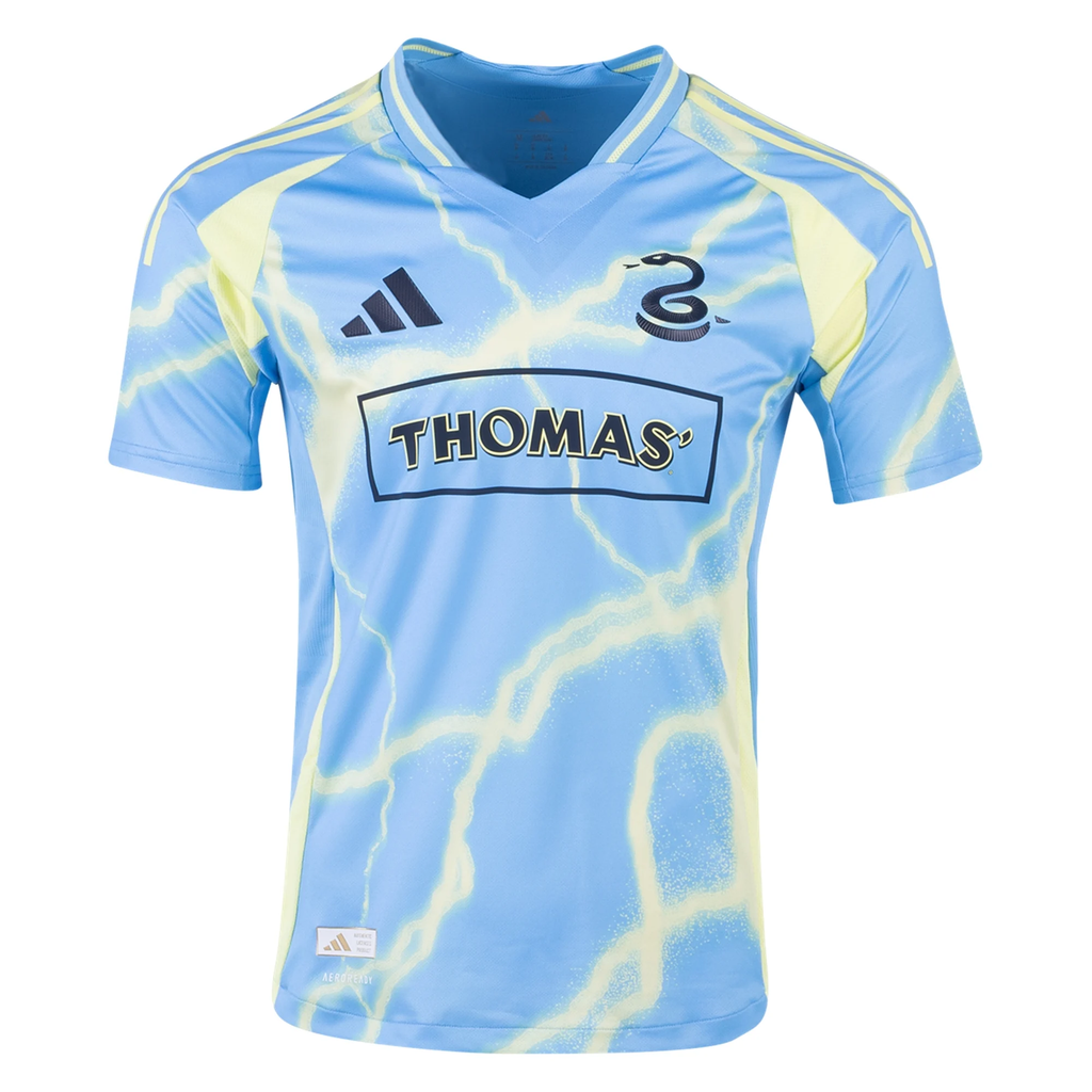 adidas Philadelphia Union Danley Jean Jacques Authentic Away Jersey 25/26 (Blue/Yellow)