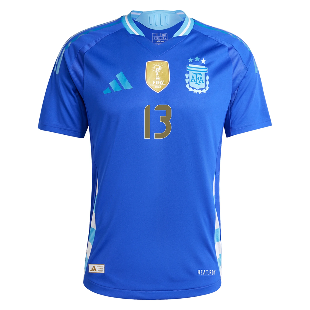 adidas Argentina Authentic Cristian Romero Away Jersey 24/25 (Lucid Blue/Blue Burst)
